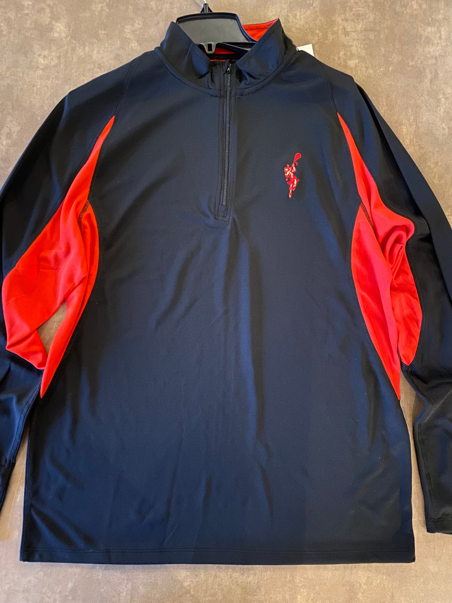 Red and Black Men's 1/4 Zip