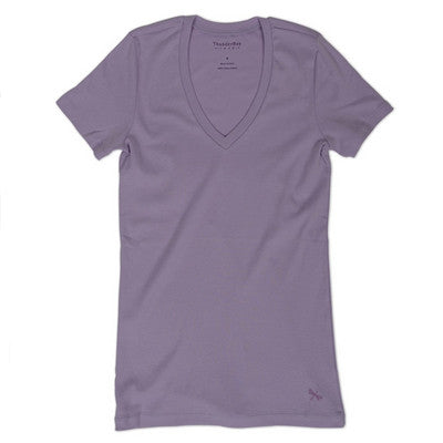 V-neck Tee - Pink