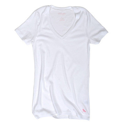 V-neck Tee - White