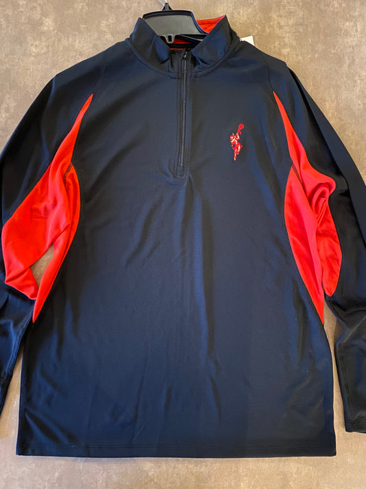 Red and Black Men's 1/4 Zip