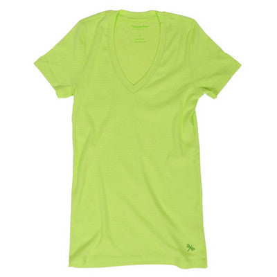 V-neck Tee - Lime
