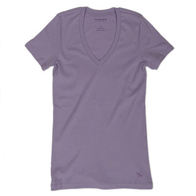 V-neck Tee - Orchid